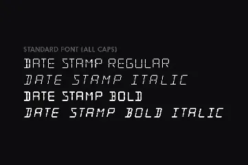 Date Stamp font