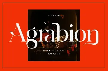 Agrabion - Elegant & Stylish Serif font