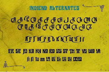 INDIEND Typeface font