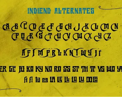 INDIEND Typeface font