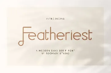 Featheriest - Business Font