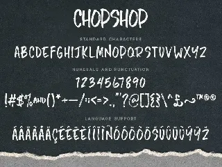 Chopshop Typeface font