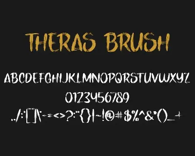 Theras Brush Fonts