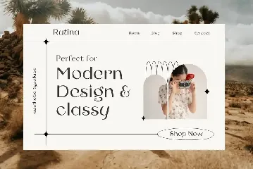 Rutina Aesthetic Fonts