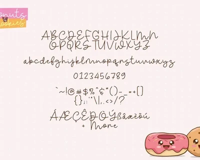 Donuts & Cookies font