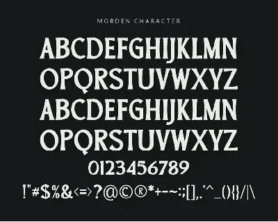 Morden font