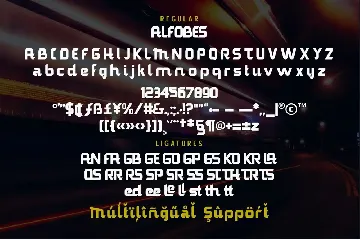 Alfobes typeface font