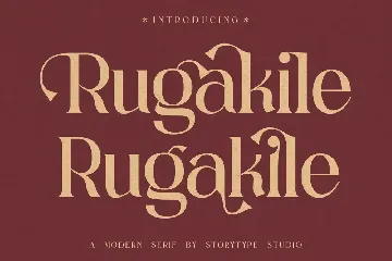 Rugakile A Modern Serif Font