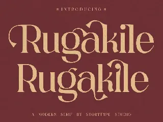 Rugakile A Modern Serif Font