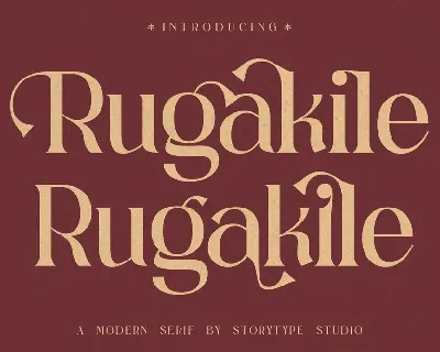 Rugakile A Modern Serif Font