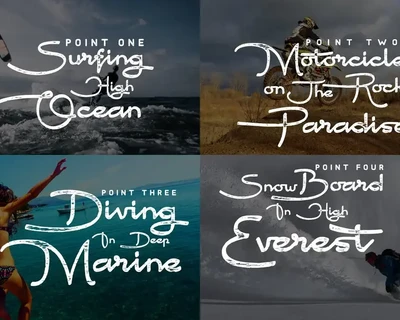 Point Break - Clean And Rough font