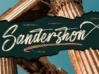 Sandershon Brush Script font