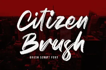 Citizen Brush font