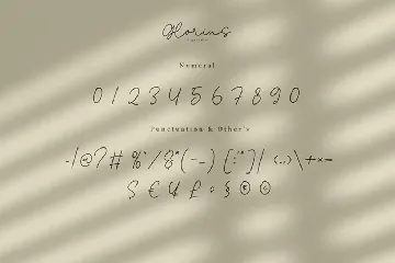 Glorius - Signature Font