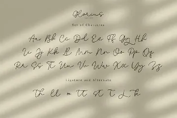 Glorius - Signature Font