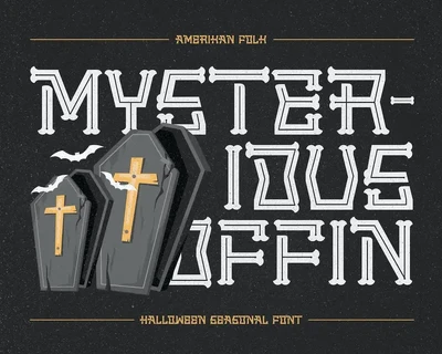 Amerikan Folk - Halloween Font