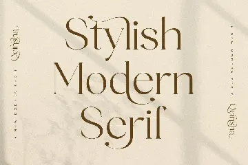 Qeinsha A New Modern Serif Font