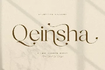 Qeinsha A New Modern Serif Font