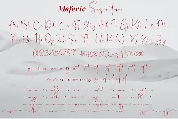 Maferic Signature font