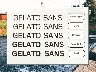 The Gelato Sans Serif Font