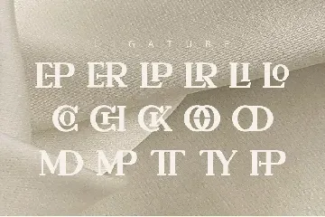 Gillty Ligature Serif Font