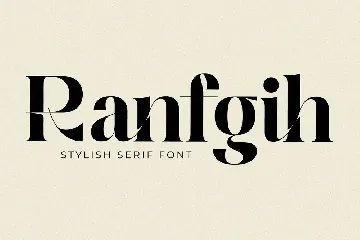 Ranfgih Stylish Serif Font