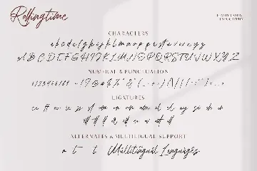Rolling Time Elegant Signature font
