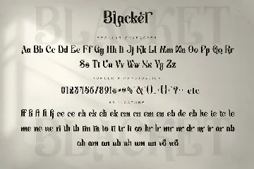 Blacket font