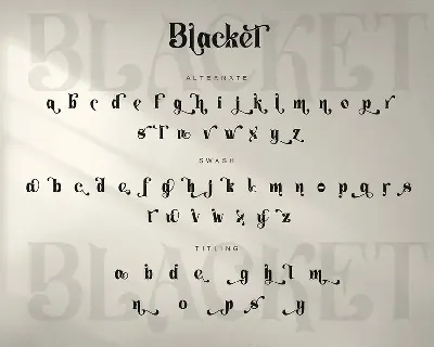 Blacket font