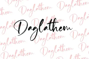 Daglathem font