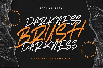 Darkness Brush font