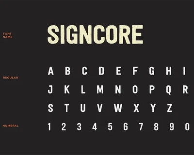 Signcore Sans Serif Texture Font