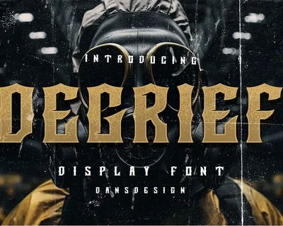 DEGRIEF Vintage Display Font