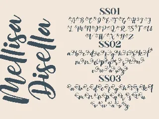 Mellisa Disella Script font