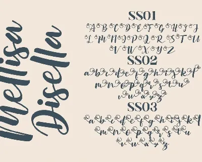 Mellisa Disella Script font