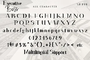 Executive Boss font