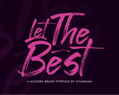 Let The Best font