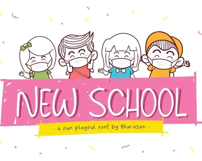 New School font
