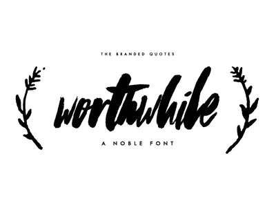 Worthwhile Font