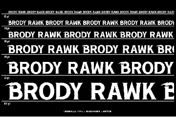 Brody Rawk font