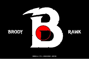 Brody Rawk font