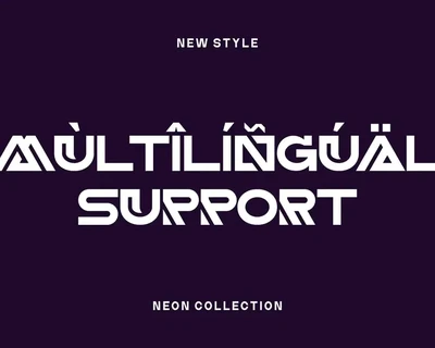 Monage - A Modern Futuristic Font