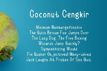 CoconutCengkir font