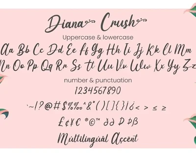 Diana Crush - Wedding Font