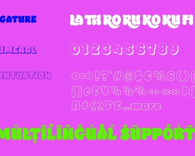 Ciroya - Bubble Font
