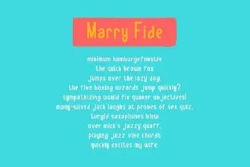 MarryFide font