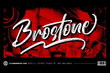 Brostone - Brush Font