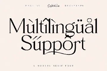 Qafientola A Modern Stylish Serif Font