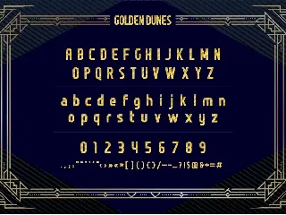 Golden Dunes - Festive Font