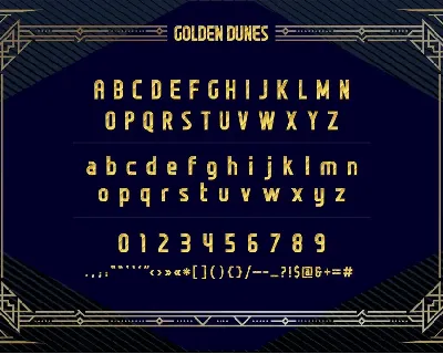 Golden Dunes - Festive Font